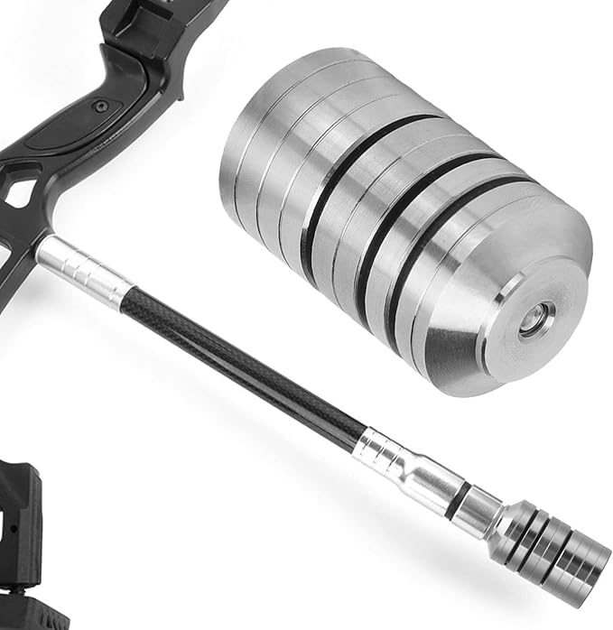 VBESTLIFE Archery Bow Stabilizer Weight Kit, Detachable Aluminum Alloy Counterweight Kit for Recurve Bow and Compound Bow