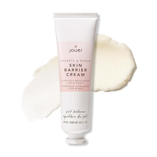 Jouer Skin Barrier Cream - Skin Barrier Repair Moisturizer - Hydrating Hyaluronic Acid DD Cream - Wrinkle Cream - Anti Aging Night Face Cream with Alpha Lipoic Acid and Coq10-1 oz-FlexoryFit