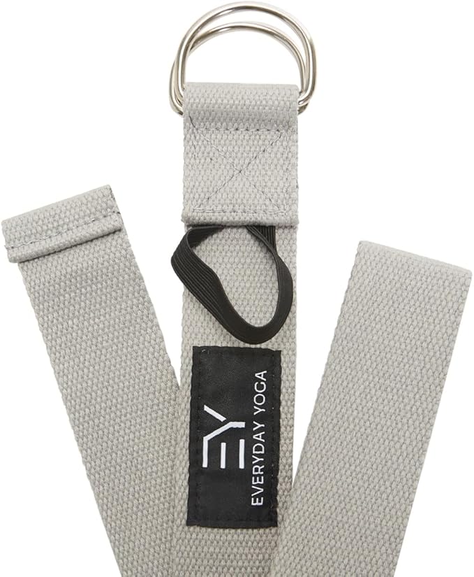 Everyday Yoga Super Strong Strap with Metal D-ring Buckle - Improve Flexibility, Stretching, and Physical Therapy Fitness.-FlexoryFit