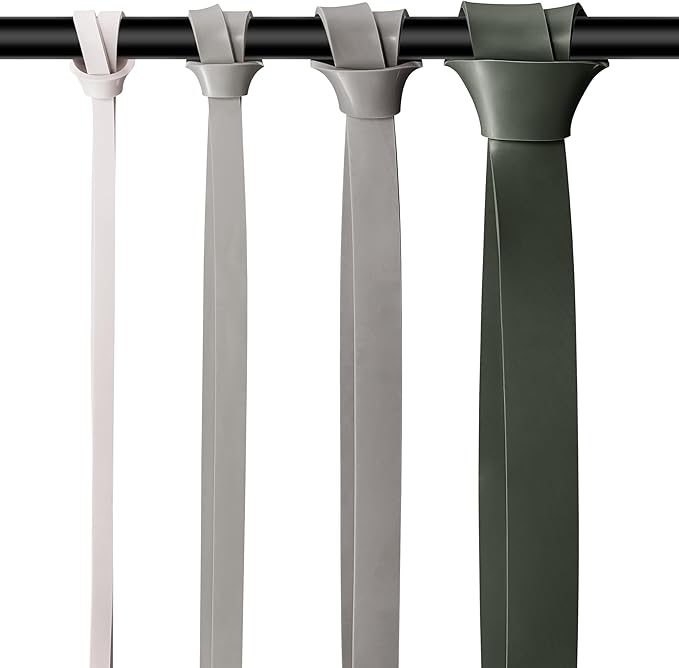 Retrospec Lift Resistance Pull Up Assistance Band Set for Working Out, Home Fitness, Toning, Stretching. Physical Therapy, Muscle Training & Exercise - Lightweight & Portable for Men & Women-FlexoryFit