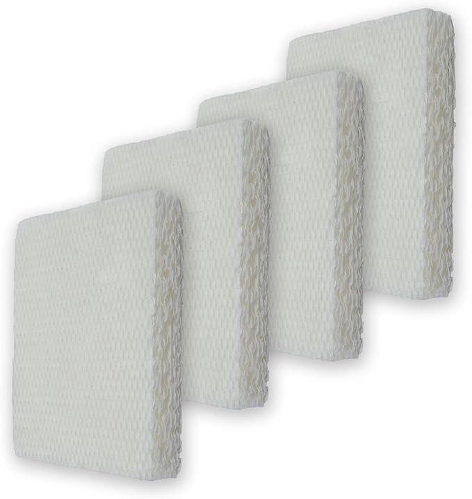 PUREBURG HFT600 Replacement Humidifier Wick Filters Compatible with Honeywell HFT600 Fits HEV615 and HEV620 Series Top Fill Tower humidifier,Filter T, 4-Pack