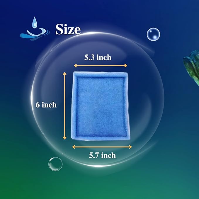 6 Pack Replacement Aquarium Filter Cartridge, Fit for Aqua-Tech 20-40/30-60 Gallon Power Filters, for Aqua-Tech EZ-Change #3 Fish Tank Filters