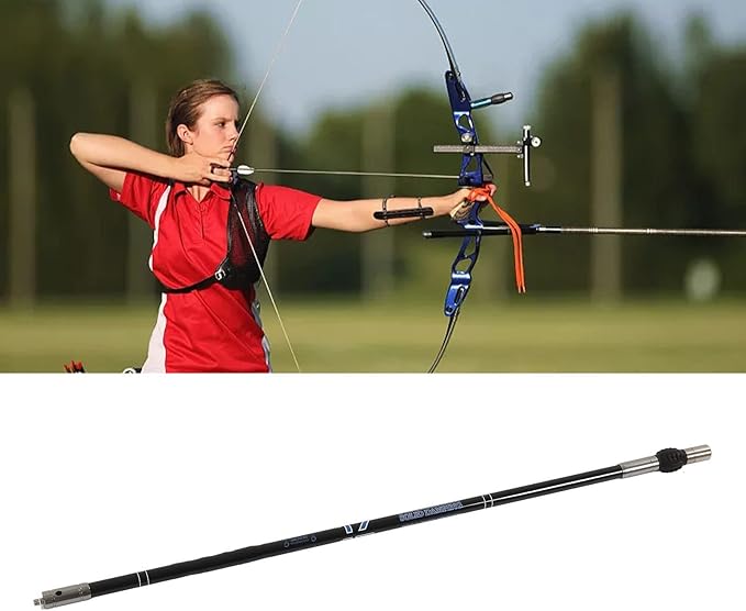 Topyond 30in Archery Bow Stabilizer, Carbon Fiber Stabilizer for Compound Bow, Vibration and Noise Absorption Damping Shock Absorber for Enhanced Balance in Outdoor Competitions