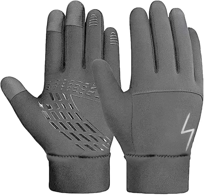 Kids Winter Gloves Back Water Repellent Touchscreen Warm Fleece Anti-slip for Boys Girls Teen 3-15 Years-FlexoryFit