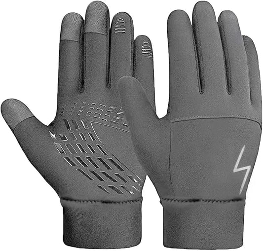 Kids Winter Gloves Back Water Repellent Touchscreen Warm Fleece Anti-slip for Boys Girls Teen 3-15 Years-FlexoryFit
