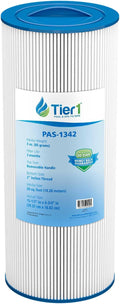 Tier1 Spa Filter Cartridge Replacement for Jacuzzi J300 & J400 | Compatible with 6541-383, PJW60TL-OT-F2S, 6CH-961 | Trilobal Dirt-Lock Fabric | Washable & Reusable | High Flow Hot Tub Filter