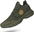 Mens Slip On Walking Shoes Non Slip Running Shoes Breathable Workout Shoes Lightweight Gym Sneakers