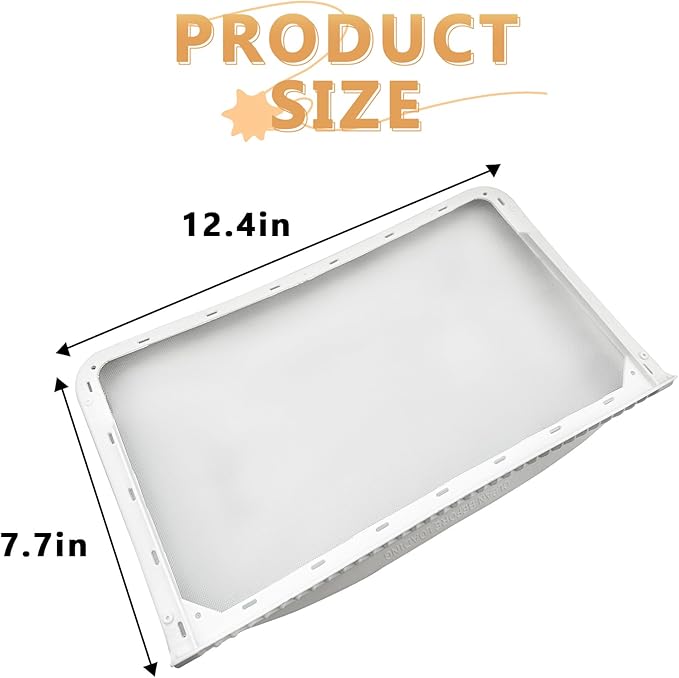 33001808 Dryer Lint Filter Screen Replaces WP33001808 PS2035632 AH203563, Compatible with Whirlpool Maytag Dryer Fits MDE9206AYW MDE5500AYW MDG5500AWW Dryer Parts Lint Trap