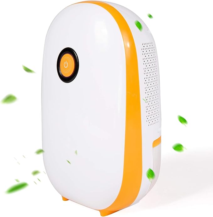 Dehumidifier for Home Basement, 430 Sq.ft Small Portable Quiet Dehumidifier with Auto Shut-off,1100ml Water Tank for Bedroom Bathroom Closet RV