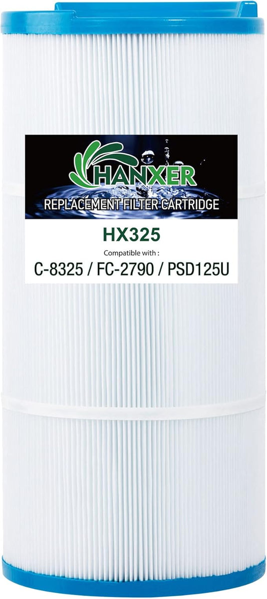 C-8325 Spa Filter Cartridge Replacement for Sundance Spa Filter 6540-490, Filbur FC-2790, PSD125U, 817 0050, 03FIL1400, 81254, 125 Sq.Ft. Spa Hot Tub Filter, 1 Pack