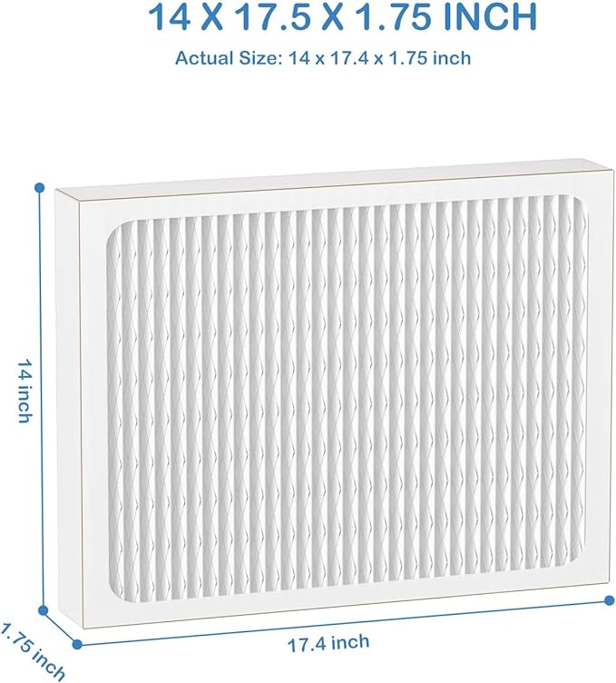 14 x 17.5 x1.75 MERV 13 Replacement Dehumidifier Filter Compatible with Santa Fe Advance90, Advance100, Advance120, Honeywell DR90 & DR120 dehumidifier Models, 6 Pack