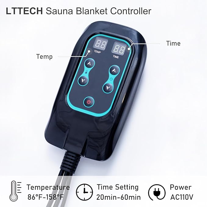 Portable Infrared Sauna Blanket for Home Relaxation Far Infrared Sauna Blanket Infrared Blanket Sauna with 86–158 °F Temp Range