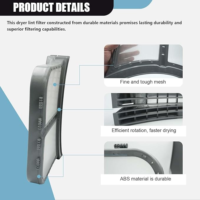 Upgraded 5304513574 Dryer Lint Screen Filter Collector Assembly,Dryer Lint Collector Filter for Frigidaire/Electrolux Dryer Filter Assembly,Lint and Flip