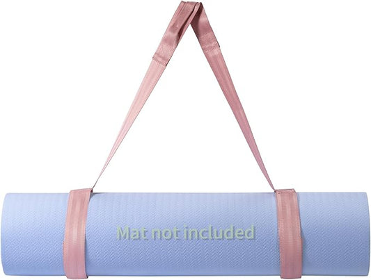 Trilancer Adjustable Yoga Mat Strap With Hook and Loop Closure, Yoga Mat Holder Carrier,and Organizing-Mat Not Included-FlexoryFit