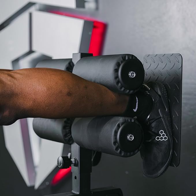 Titan Fitness Glute and Ham Developer, Adjustable GHD Machine, Comfortable Padding, Durable Steel Build, Workout Equipment for Commercial and Home Gym