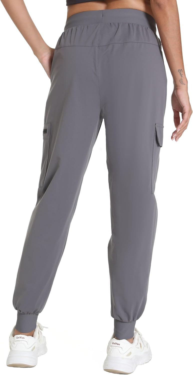Women's Lightweight Cargo Pants with Pockets Stretchy Quick Dry Hiking Pants for Travel Casual Outdoor