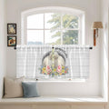 Easter Bunny Kitchen Tier Curtains 36 Inch Long 2 Panel Set, Rod Pocket Half by Unknown