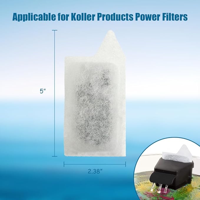 Koller Products Replacement Filter Cartridges - Small, 6-Pack