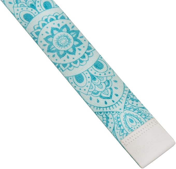 yogadesignlab YOGA DESIGN LAB | The Yoga Strap | Luxurious, Extra Long, Super Soft, Eco Printed | Studio Quality, Adjustable | Safely Stretch Further and Hold Longer | 8 ft Long-FlexoryFit