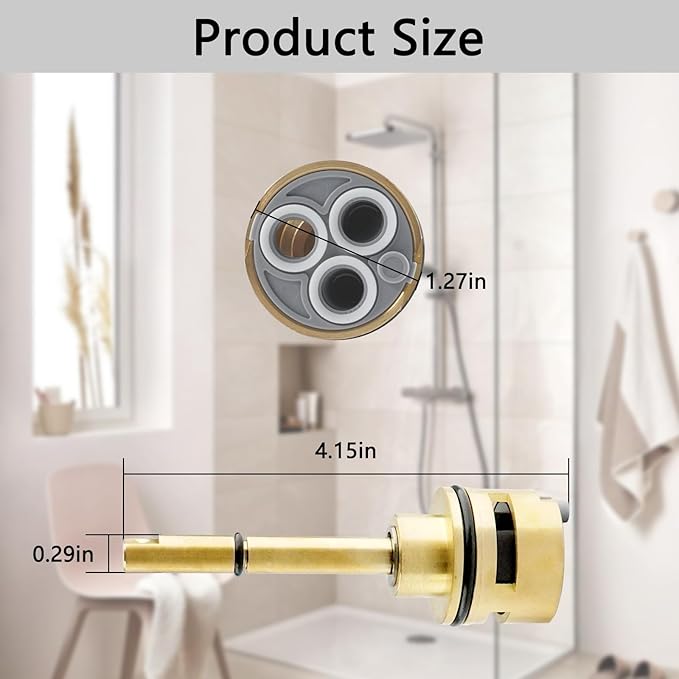 NBPLUS RP51919 6 Setting Diverter Cartridge Compatible with Delta R11000 R22000 Faucet Valve Replacement Trim Kit, 6 Way Shower Diverter Parts, No Leakage Brass