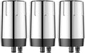 Fil-Fresh 3-Pack Water Filter Replacement for Brita Faucet Filtration System, NSF Certified to Reduce Chlorine, BPA-Free, Lasts 4-Months or 100 Gallons, Chrome