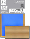 14x20x1 Air Filter Comparable to MPR 100 Basic Economy Furnace Filters by AIRXFILTERSWICKEDCLEANAIR