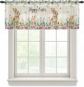 Easter Sheer Valances for Windows 60"x18", Light Filtering Kitchen Curtains by Unknown