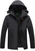 GIISAM Rain Jacket for Men, Mens Waterproof Raincoat Lightweight Rain Jackets Outdoor Rain Coat Windbreaker with Hood