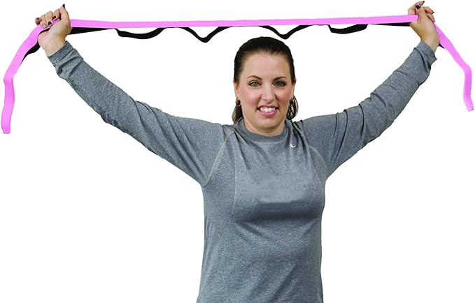 RangeMaster Stretch Strap with Exercise Guide│ Versatile Multi-Loop Strap Perfect for Yoga, Pilates, and Physical Therapy │ Portable │ Helps Improve Flexibility-FlexoryFit