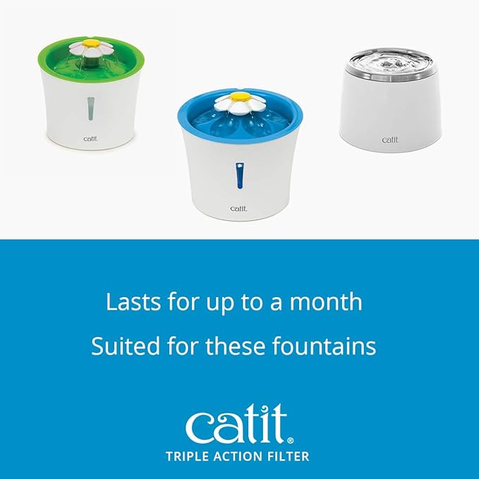 Catit Triple Action Replacement Original Water Fountain Filters, 12 Pack – - Image 5