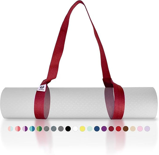 Tumaz Yoga Mat Strap [MAT NOT Included] (2 Sizes) with Extra Thick & Comfy Delicate Texture, Adjustable Yoga Mat Carrier-FlexoryFit