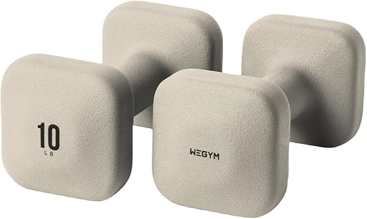 SafeGrip Dumbbells, Anti-Slip, Anti-Roll, Thick Handles, Free Weights, Square Dumbbells for Secure Workouts at Home, Weightlifting, and Personal Training-FlexoryFit
