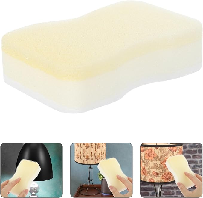 HEMOTON 15pcs Lamp Shade Cleaning Sponge Set, Dry Fabric Cleaner Sponges - Image 8