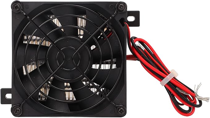 Compact PTC Thermistor Heater with Fan – 12V/24V Constant Temperature Air Heater Module for Car, Humidifier & Electric Heater Repair, Insulation Type High Efficiency PTC Heating Element