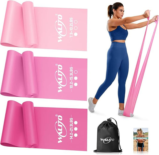 WALITO Resistance Bands for Working Out, Exercise Bands for Women and Men, Workout Bands for Physical Therapy, Stretch, Recovery, Pilates, Rehab, Strength Training and Home Gym-FlexoryFit