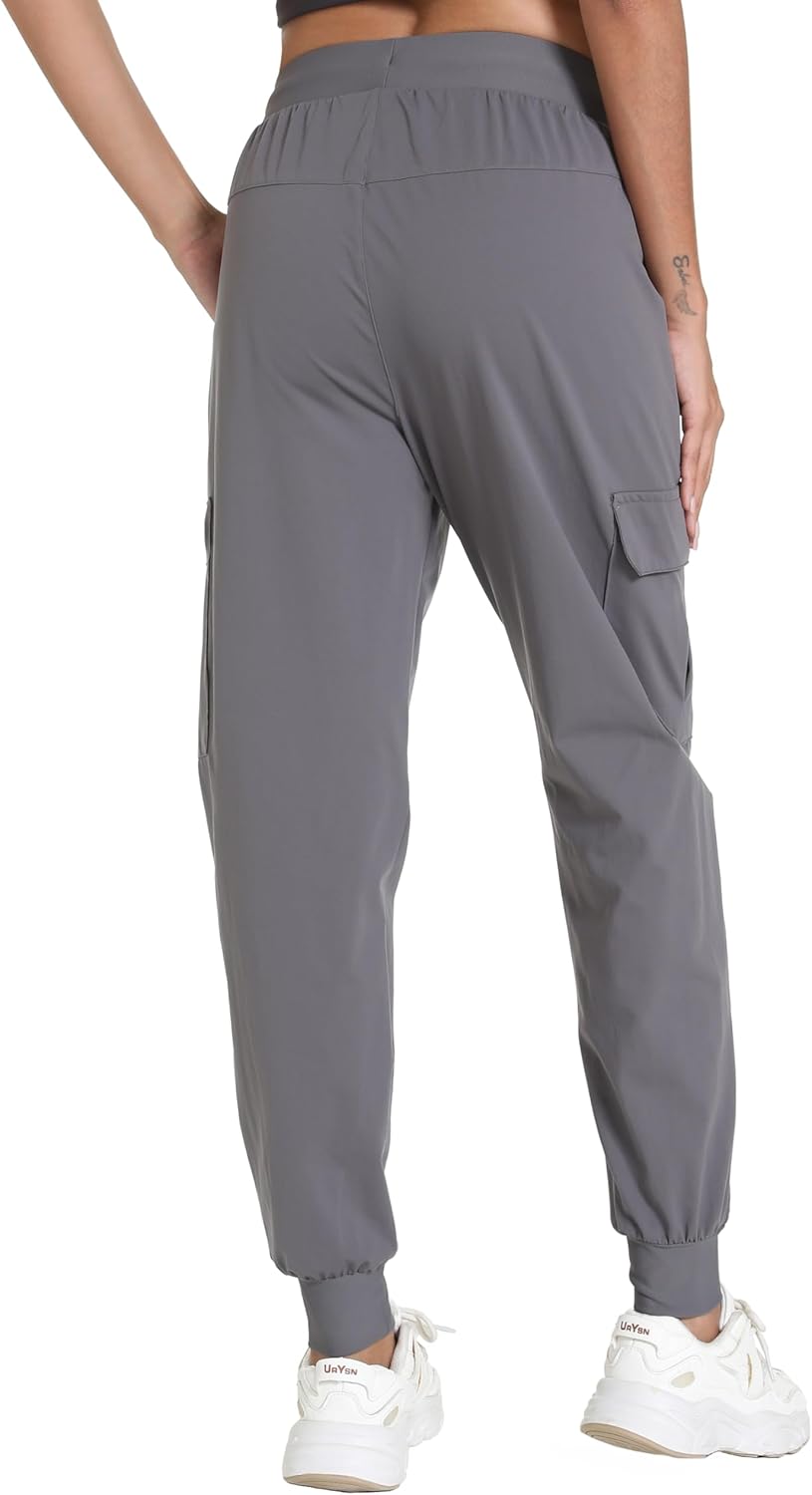 Women's Lightweight Cargo Pants with Pockets Stretchy Quick Dry Hiking Pants for Travel Casual Outdoor