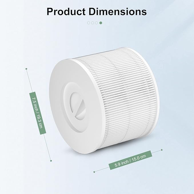 240 Replacement Filter Compatible with PuroAir 240 Air Purifier, 3-in-1 True HEPA Air Purifier Filter, Fit For Puroair HEPA 14 Air Purifier Filter Replacement,2 Pack