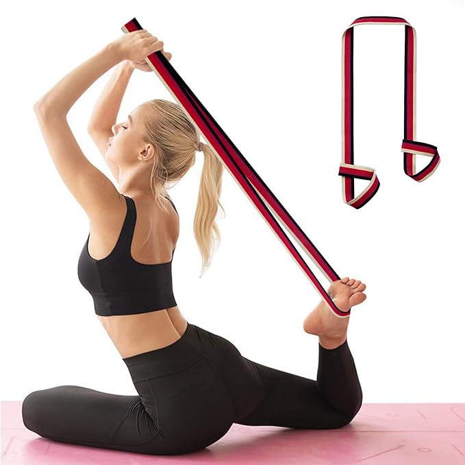 ZOOEASS Yoga Mat Strap, Adjustable Durable Yoga Mat Carrier & Stretching Strap, Multiple Color Choices-FlexoryFit