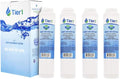 Tier1 Undersink Water Filter Replacement for GE FQSVF, GXSV65, GNSV70, GNSV75 - Carbon Block Media Reduces Chlorine and Other Water Contaminants - 4 Pack