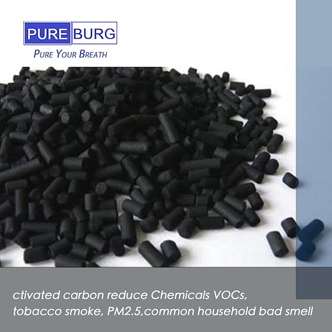 PUREBURG Replacement Filter Compatible with Homvana H201 & TEC.Bean JH50G-M Air Purifiers 2-Pack H13 HEPA Activated Carbon 2-IN-1 3-Stage Filtration Air Clean Dust VOCs