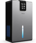 Dehumidifier, Dehumidifiers for Home, 98 OZ Water Tank, (1000 sq.ft) Quiet Dehumidifier for Basement Bedroom Bathroom with Humidity Display, Auto Shut Off, Relaxing 7 Color Ambient Light(Gray)
