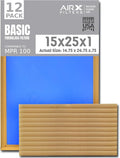 15x25x1 Air Filter Comparable to MPR 100 Basic Economy Furnace Filters by AIRXFILTERSWICKEDCLEANAIR