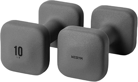 SafeGrip Dumbbells, Anti-Slip, Anti-Roll, Thick Handles, Free Weights, Square Dumbbells for Secure Workouts at Home, Weightlifting, and Personal Training-FlexoryFit
