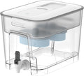 Waterdrop Alkaline 40 Cup Dual Filter Dispenser, 8X Faster Filtration, 200-Gallon Lifespan, Water Filter Dispenser for Home/Office, 2 Replacements, Reduces Chlorine, White