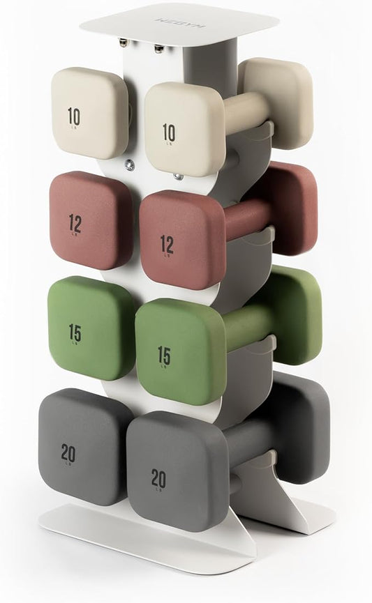 SafeGrip Dumbbells, Anti-Slip, Anti-Roll, Thick Handles, Free Weights, Square Dumbbells for Secure Workouts at Home, Weightlifting, and Personal Training-FlexoryFit