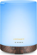 URPOWER 2nd Gen 300ml Aroma Essential Oil Diffuser Night Light Ultrasonic Air Cool Mist Humidifier with AUTO Shut Off and 6-7 Hours Continuous Diffusing and 4 Timer Settings for Home Office Yoga Spa