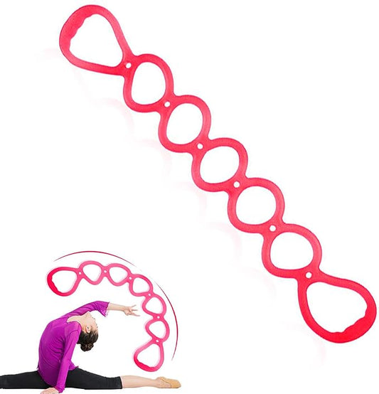 7 Ring Stretch Resistance Exercise Band, BetterJonny Workout Bands Yoga Stretching，Foot, Leg and Arm Exerciser for Home or Fitness Center Workout Walking Exercise-FlexoryFit