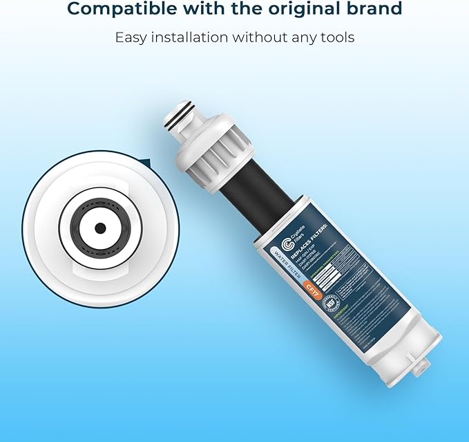 Crystala Filters Replacement for DA97-17376B Water Filter, NSF 42 Compatible with Samsung HAF-QIN, HAF-QIN/EXP, DA97-08006C, RF23M8070SG, RF23M8070SR, RF23M8090SG, RF23M8570SR (3 Pack)