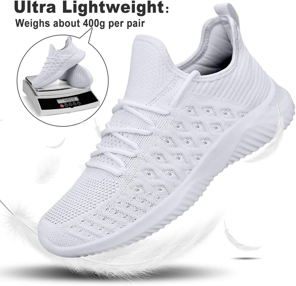 Feethit Mens Slip On Walking Shoes Lightweight Breathable Non Slip Running Shoes Comfortable Fashion Sneakers for Men