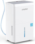 Waykar 150 Pint 2025 Energy Star Dehumidifier with Pump for Large Rooms up to 7,000 Sq. Ft. for Home, Basement, Commercial, Industrial, with Drain Hose & Tank, Auto Defrost, Smart Auto Comfort Mode